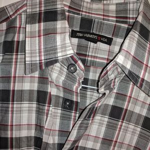 John Varvatos Plaid Button Down Dress Shirt